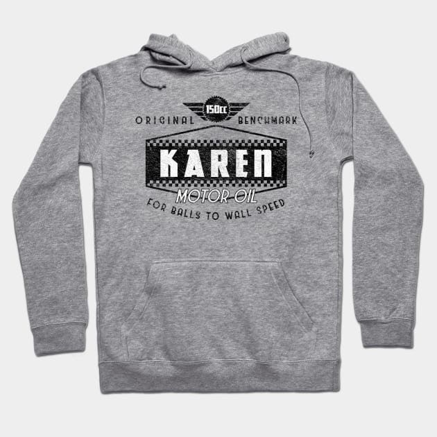 Karen - Black Hoodie by Benchmark Tees